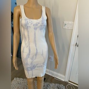 525 tie dye wide rib tank dress NWOT